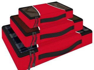 VINSANI 3PK PACKING CUBES RED 0006425