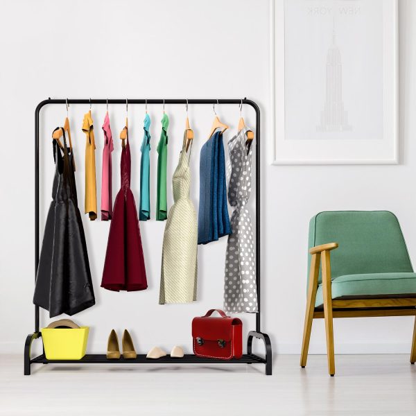 VINSANI BLACK CLOTHES RAIL AND SHOE RACK 0009555 x 2 - Image 8
