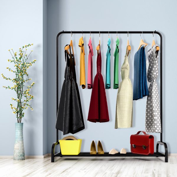 VINSANI BLACK CLOTHES RAIL AND SHOE RACK 0009555 x 2 - Image 7