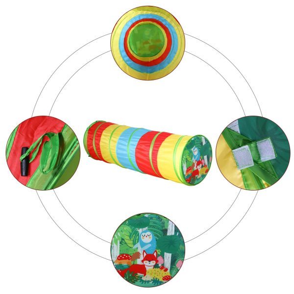 SOKA Play Tunnel Multicoloured Pop Up Jungle Indoor or Outdoor Garden Play Tents for Kids Childrens - Image 8