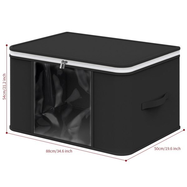 Vinsani 2Pk Large Storage Bags Black 0008141 - Image 6