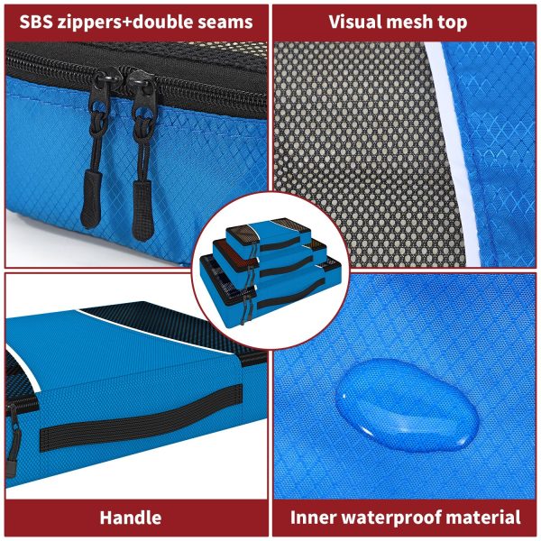 VINSANI 3PK PACKING CUBES BLU 0006427 - Image 8