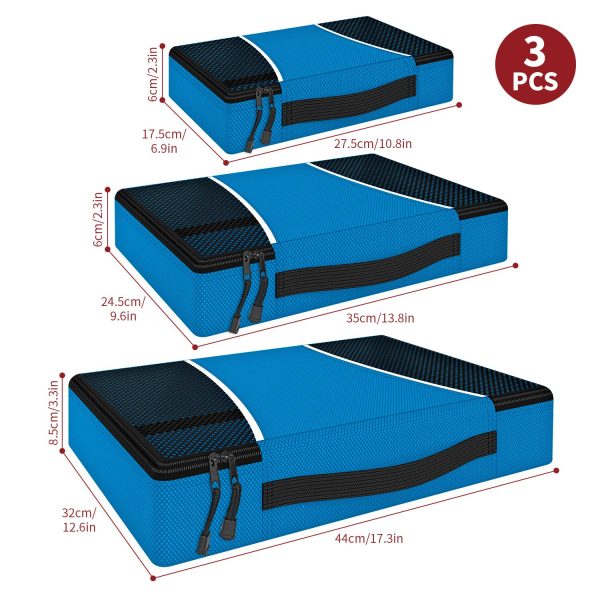 VINSANI 3PK PACKING CUBES BLU 0006427 - Image 6