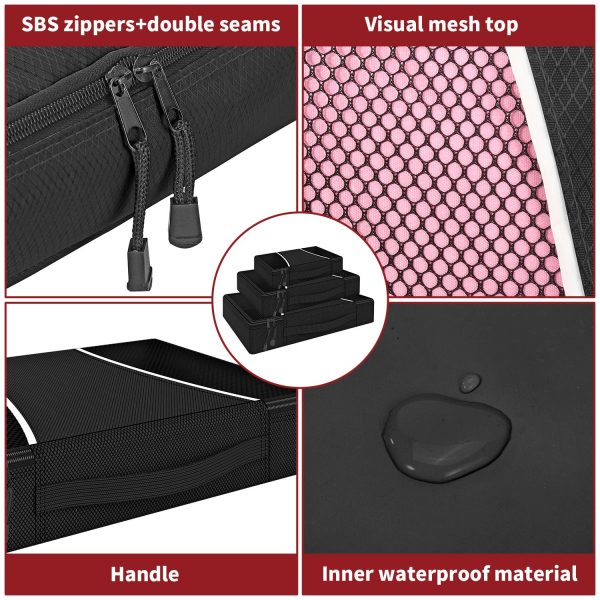 VINSANI 3PK PACKING CUBES BLK 0006428 x 2 - Image 5