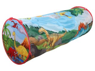 SOKA Play Tunnel Green Pop Up Dino Dinosaur Indoor or Outdoor Garden Play Tent for Kids