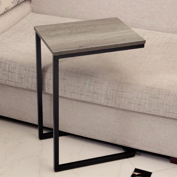 C Shaped Side Table Black Powder Coating - Image 2