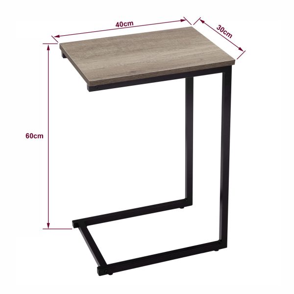 C Shaped Side Table Black Powder Coating - Image 8