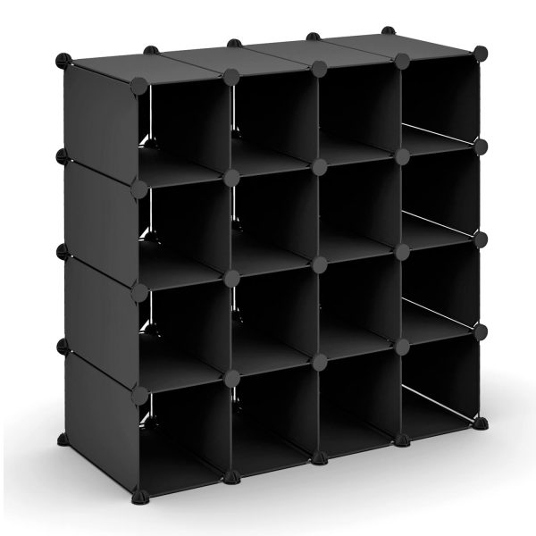 VINSANI 16 PAIR SHOE RACK