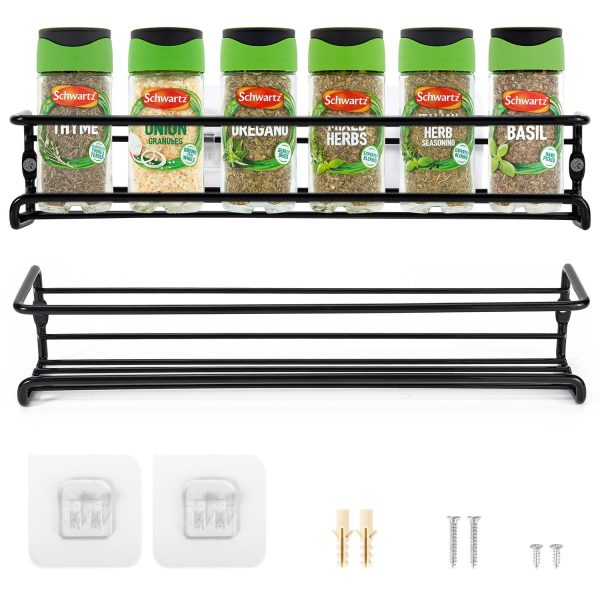 VINSANI HERB AND SPICE RACK BLACK