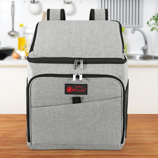 VINSANI 26L GREY BACKPACK COOLER BAG 1010125 - Image 3