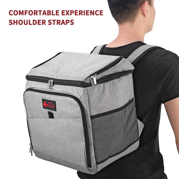 VINSANI 26L GREY BACKPACK COOLER BAG 1010125 - Image 4