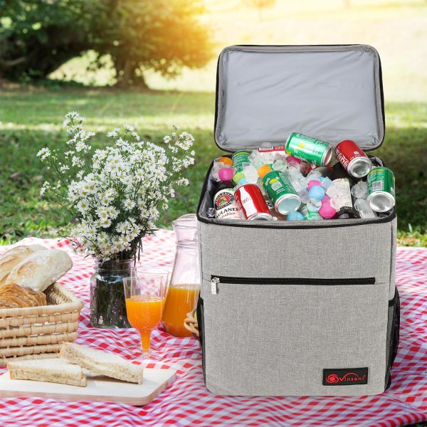 VINSANI 24L GREY BACKPACK COOLER BAG 1010124 - Image 2