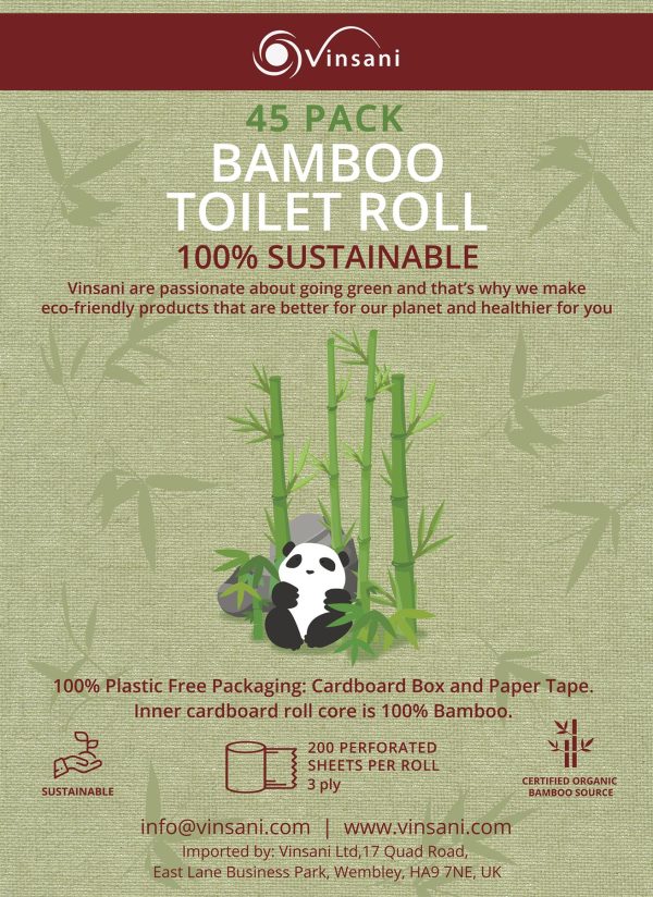 VINSANI BAMBOO KITCHEN ROLL - 12 PACK - Image 4
