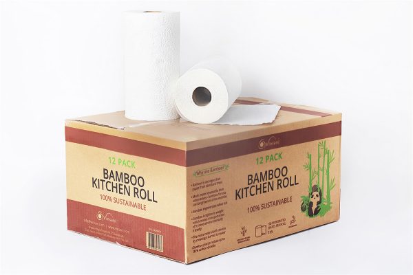 VINSANI BAMBOO KITCHEN ROLL - 12 PACK - Image 2