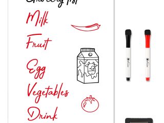 Vinsani A3 Whiteboard w/ 2 Markers and Eraser 0000140