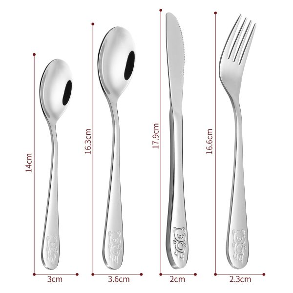 Vinsani 4pcs Jungle Kids Cutlery Set 0010002 - Image 2