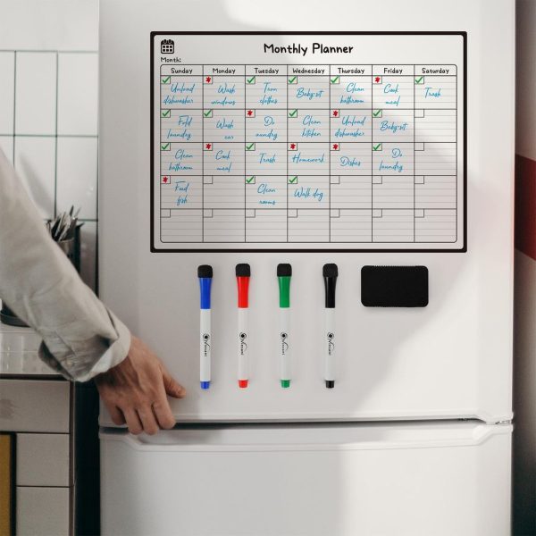 Vinsani Monthly Planner 4 Markers & Eraser 0000145 - Image 8
