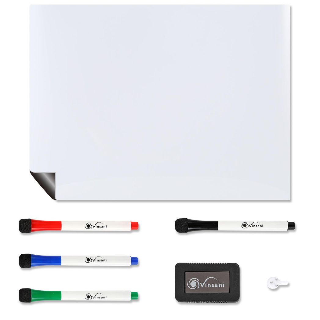 Vinsani 450x600 Whiteboard w/ 4 Markers and Eraser 0000143 - Image 5