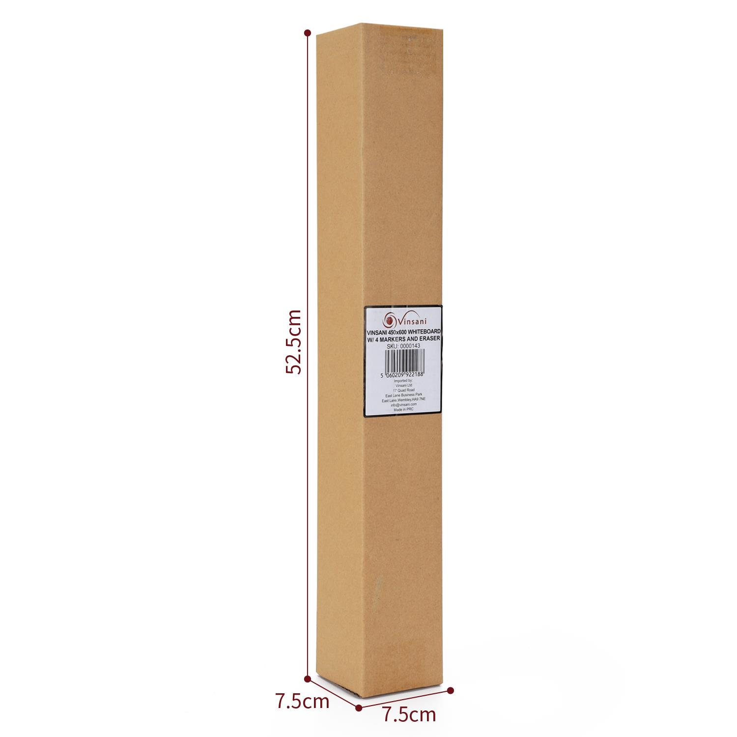 Vinsani 450x600 Whiteboard w/ 4 Markers and Eraser 0000143 - Image 3