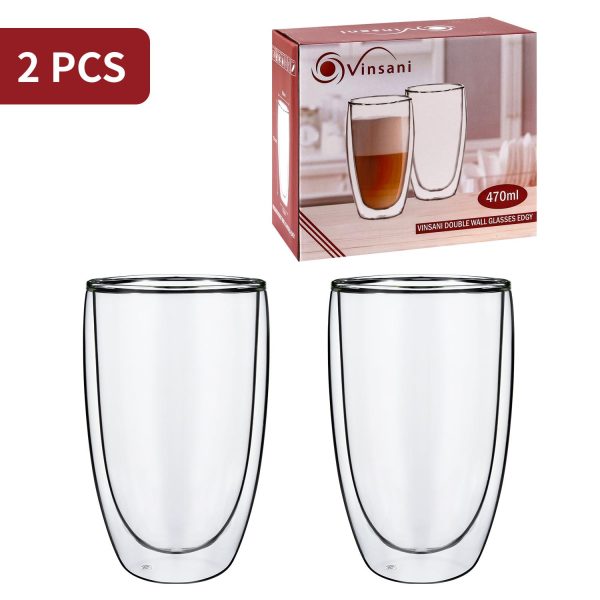 VINSANI DOUBLE WALL GLASSES EDGY 1010067 - Image 4