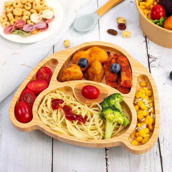 VINSANI BAMBOO DOG PLATE,BOWL & SPOON SET GREY 1010219 - Image 4