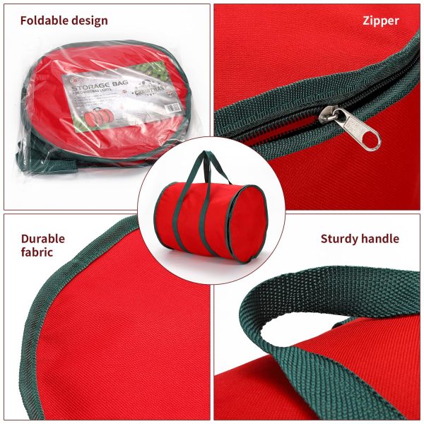VINSANI RED XMAS LIGHTS STORAGE BAG 0000152 - Image 2