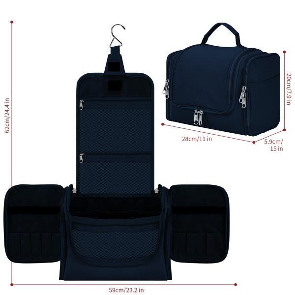 VINSANI TOILETRY BAG NAVY 1010179 - Image 4