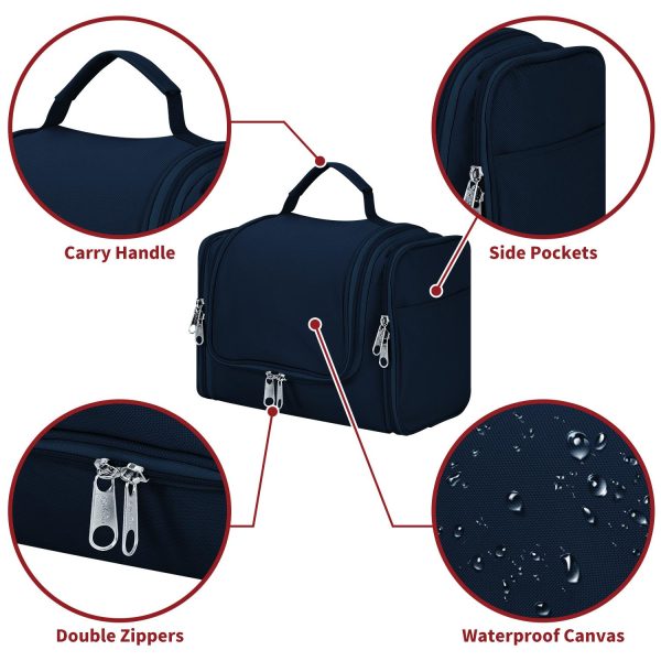 VINSANI TOILETRY BAG NAVY 1010179 - Image 6