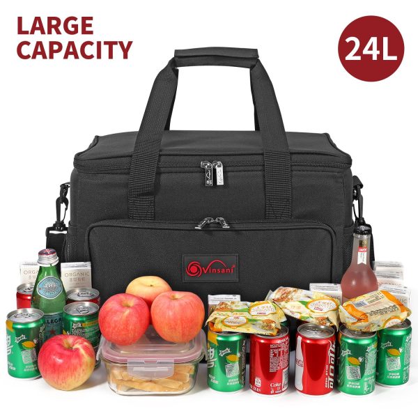 VINSANI 24L BLACK COOLER BAG 1010119 - Image 3