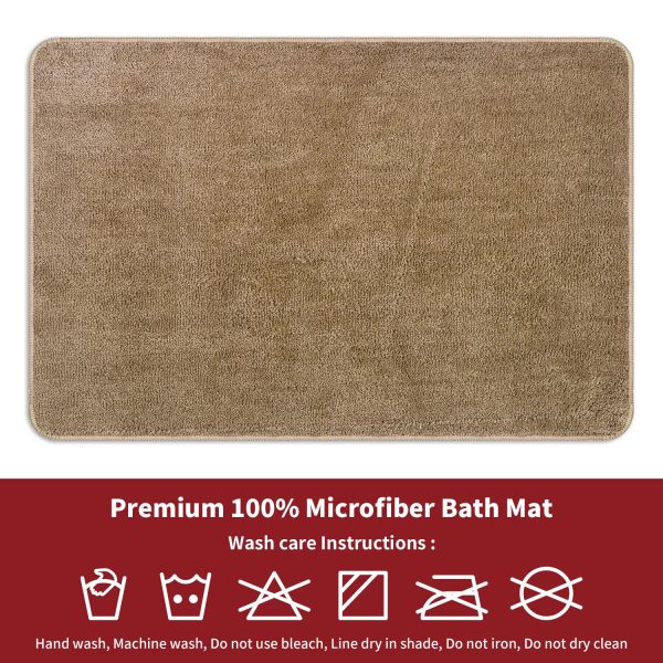 VINSANI BATH MAT 60X90cm BEIGE 1010167 - Image 7