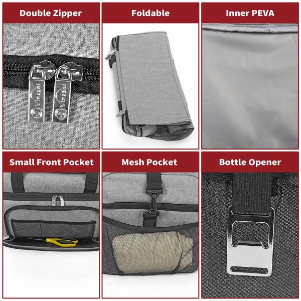 VINSANI 20L GREY CURVE COOLER BAG 1010120 - Image 3