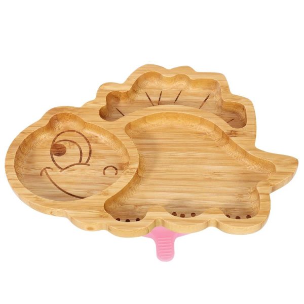 VINSANI BAMBOO DINOSAUR PLATE,BOWL & SPOON SET PINK 1010203 - Image 2