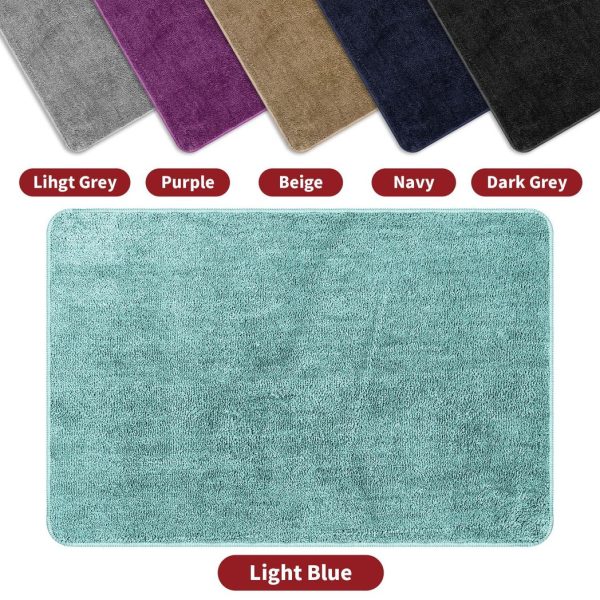 VINSANI BATH MAT 50X80cm L.BLUE 1010158 - Image 2