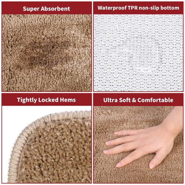 VINSANI BATH MAT 50X80cm BEIGE 1010161 - Image 4