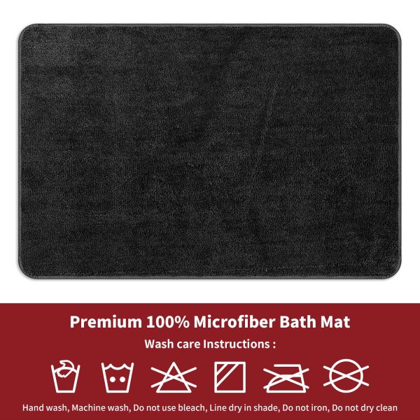 VINSANI BATH MAT 50X80cm D.GREY 1010160 - Image 4