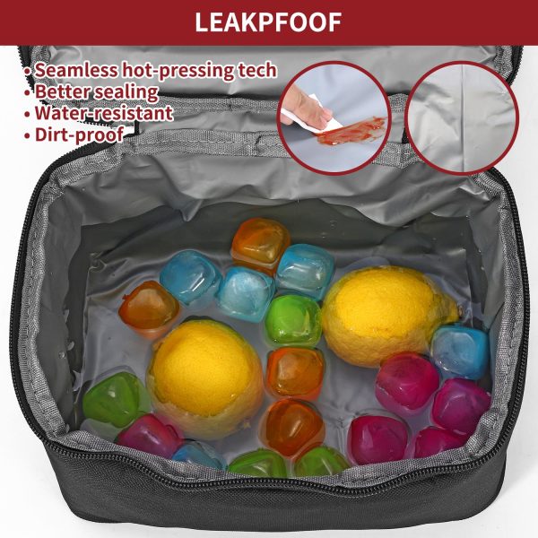 VINSANI 7L DUAL COMP LUNCH BACK W/ICE PACK 1010117 - Image 4
