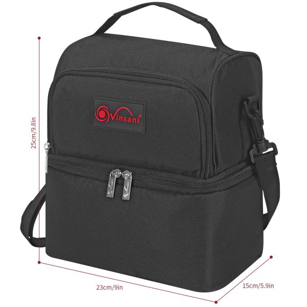 VINSANI 7L DUAL COMP LUNCH BACK W/ICE PACK 1010117 - Image 7