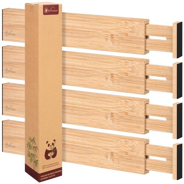 VINSANI BAMBOO DRAWER DIVIDERS 1010199 - Image 4