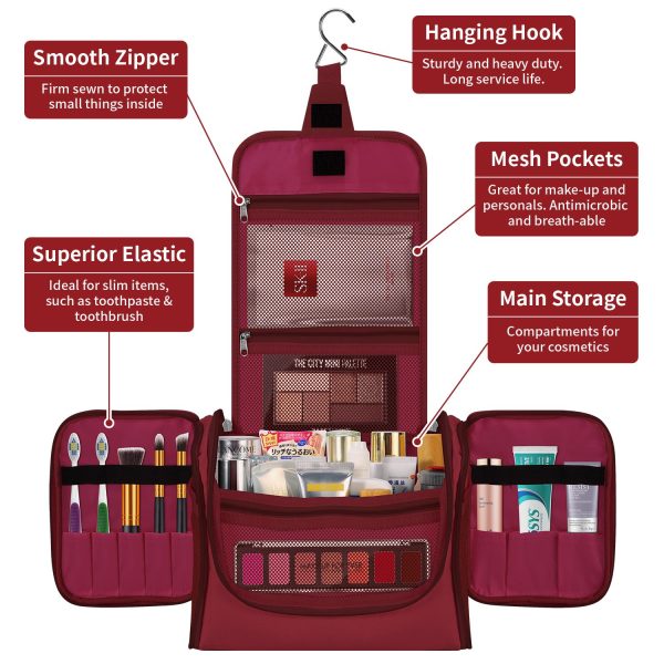 VINSANI TOILETRY BAG HOT PINK 1010180 - Image 4