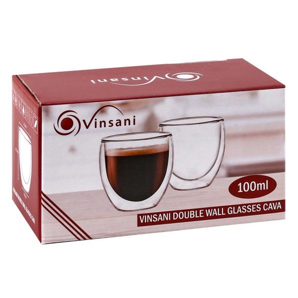 VINSANI DOUBLE WALL GLASSES CAVA 1010064 - Image 2