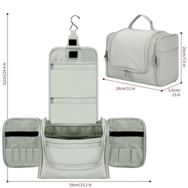VINSANI TOILETRY BAG L.GREY 1010184 - Image 6