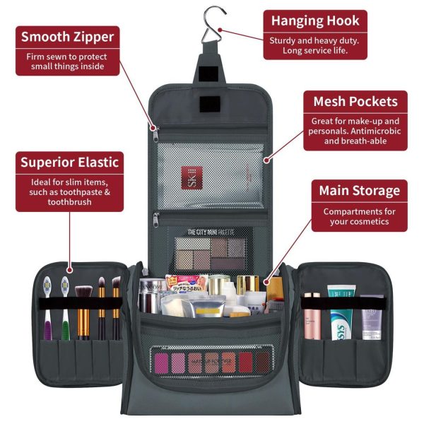 VINSANI TOILETRY BAG D.GREY 1010183 - Image 3