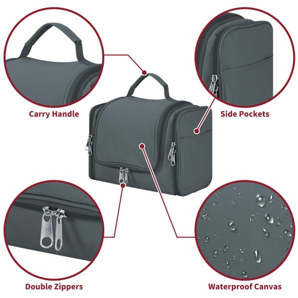 VINSANI TOILETRY BAG D.GREY 1010183 - Image 8