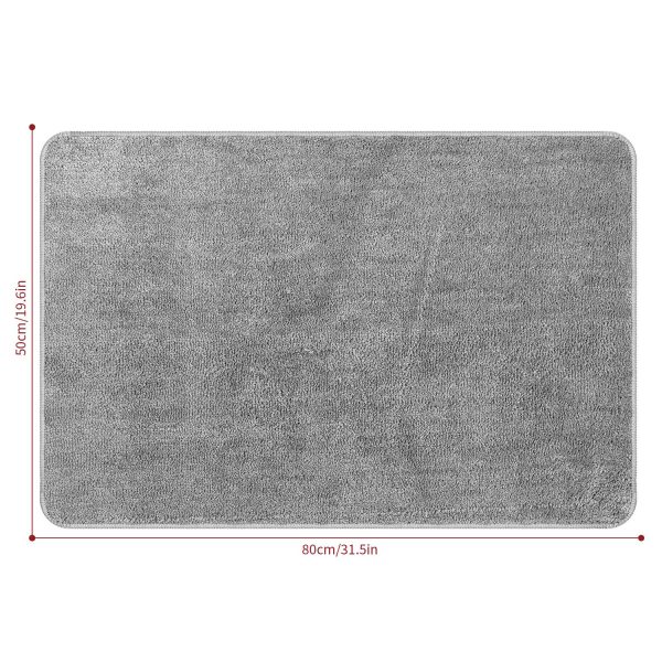 VINSANI BATH MAT 50X80cm L.GREY 1010159 - Image 6