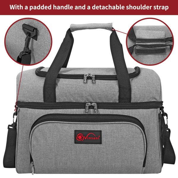 VINSANI 23L GREY CURVE COOLER BAG 1010121 - Image 3