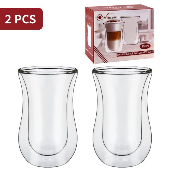 VINSANI DOUBLE WALL GLASSES CURVE 1010066 - Image 4