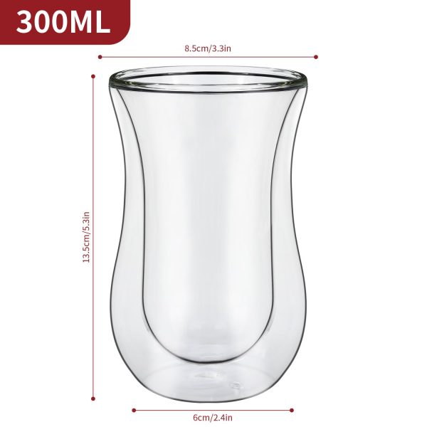 VINSANI DOUBLE WALL GLASSES CURVE 1010066 - Image 3