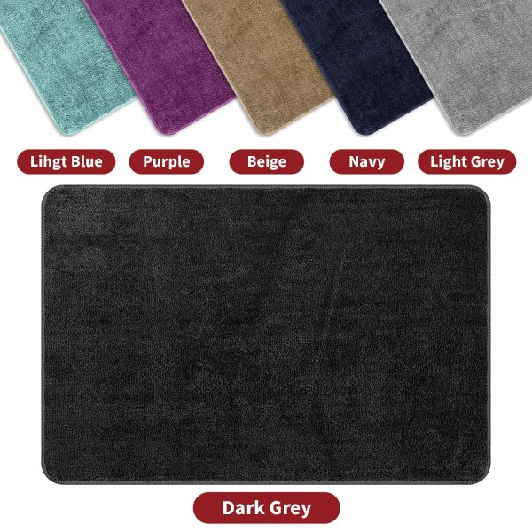 VINSANI BATH MAT 60X90cm D.GREY 1010166 - Image 5