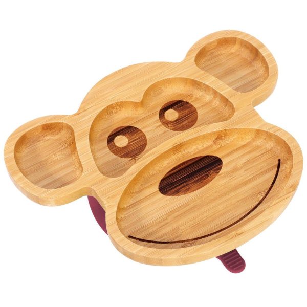 VINSANI BAMBOO MONKEY PLATE,BOWL & SPOON SET RED 1010218 - Image 7
