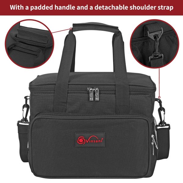 VINSANI 15L BLACK COOLER BAG 1010118 - Image 4